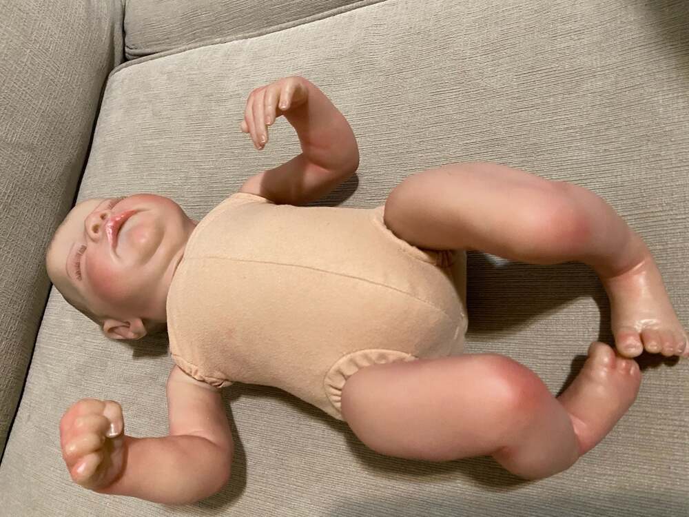 Reborn Sleeping Baby Doll with Weighted Cloth Body